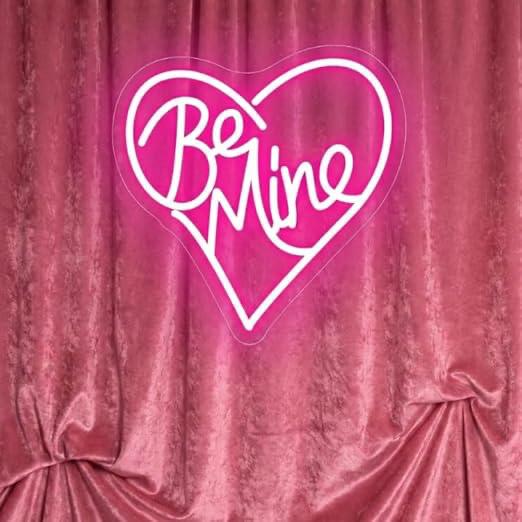 Be Mine Valentine Neon Sign | Valentine’s Day Gifts for Husband, Wife, Him & Her | Lovers Day Presents