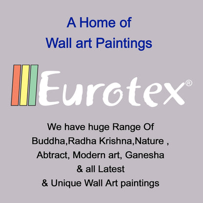 Eurotex Radha Krishna, Canvas Printed, Wall Painting, Multicolor Set of 5 Eurotex