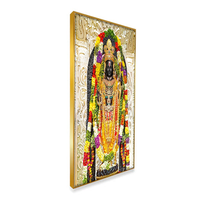 Beautiful Shri Ram Lalla Statue, Canvas Printed, Wall Painting For Living Room Eurotex