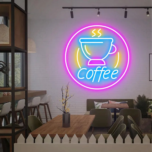 coffee neon sign