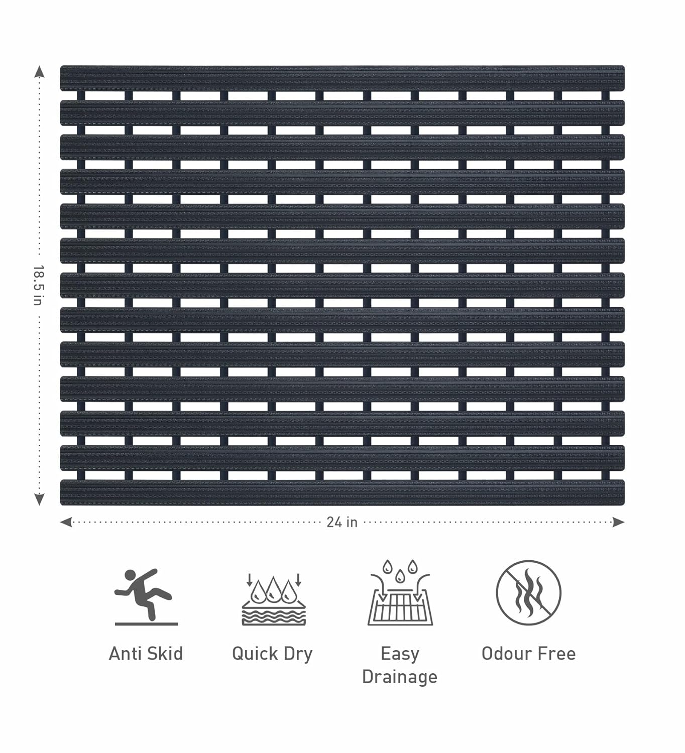 anti slip bathroom mat