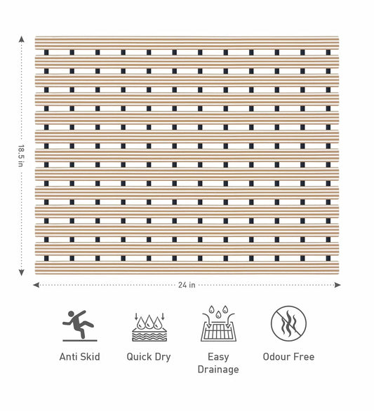 anti skid shower mat