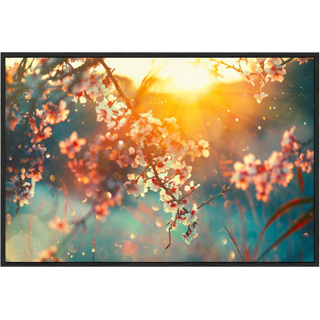 Eurotex Framed Wall art with frames wall paintings horse for living room Cherry Blossom canvas painting modern stylish décor home hanging (Canvas 24X36 Inches Framed Canvas Eurotex