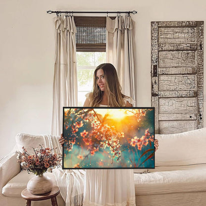 Eurotex Framed Wall art with frames wall paintings horse for living room Cherry Blossom canvas painting modern stylish décor home hanging (Canvas 24X36 Inches Framed Canvas Eurotex