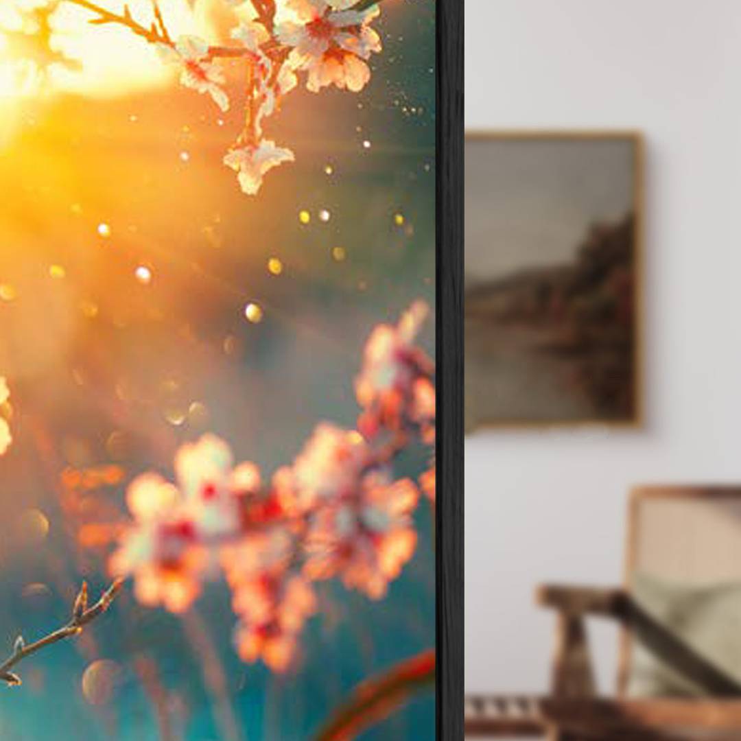 Eurotex Framed Wall art with frames wall paintings horse for living room Cherry Blossom canvas painting modern stylish décor home hanging (Canvas 24X36 Inches Framed Canvas Eurotex