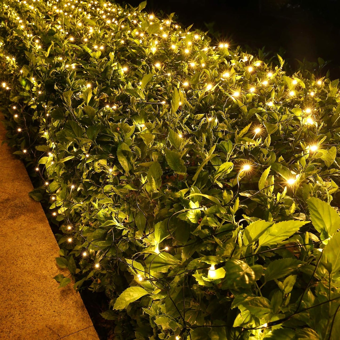 Eurotex Led Net Mesh String Lights, For Indoor Outdoor Decoration (Warm White)