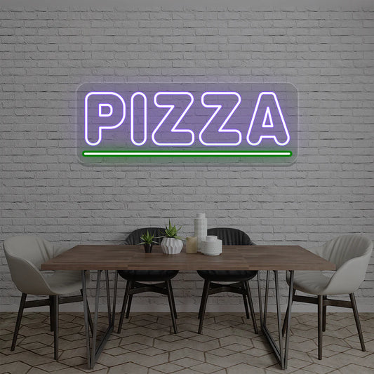 Pizza Custom LED Restaurant Signs | Design Your Own Neon Sign Board (30In x 12In)