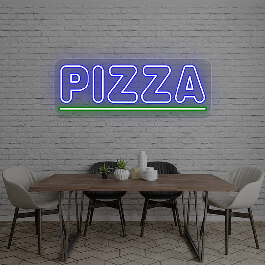 Pizza Custom LED Restaurant Signs | Design Your Own Neon Sign Board (30In x 12In)