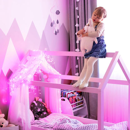 Eurotex Led String Lights 20 Meter Pink For Diwali (Pack of 2)