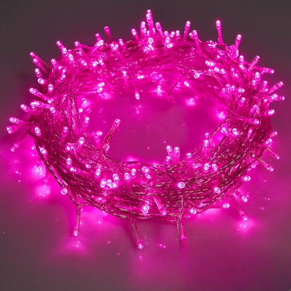 Eurotex Led String Lights 20 Meter Pink For Diwali (Pack of 2)