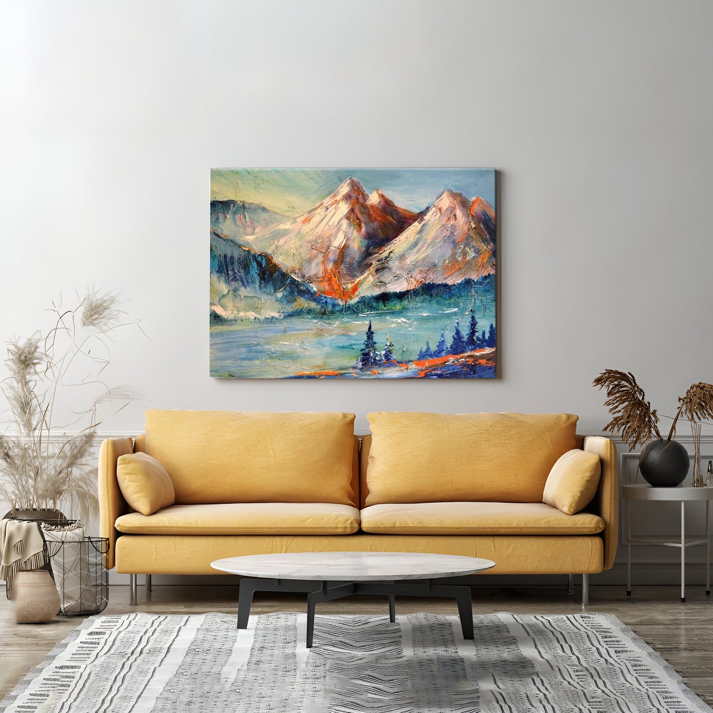 wall painting for drawing room