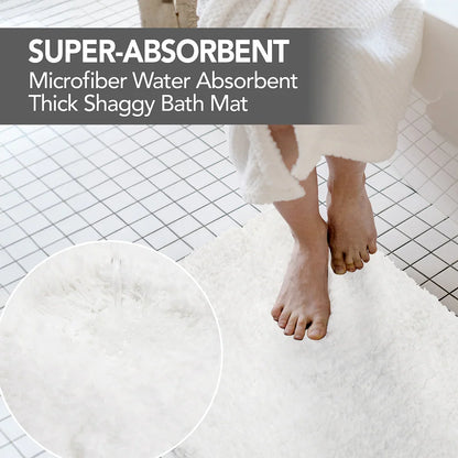 Eurotex Bath Mat Super Soft Non Slip Bathrug Mats for Bathroom, Kitchen, Bedroom, and Door Eurotex